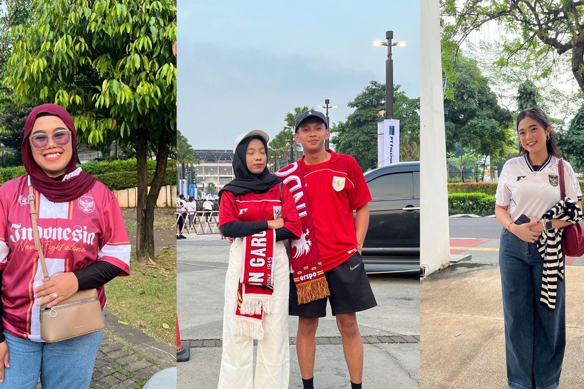 Timnas Indonesia, Indonesia vs China, timnas Indonesia, Indonesia Vs China, timnas china, Pertandingan Indonesia vs China, Outfit Stylish dengan Jersey, inspirasi outfit dengan jersey, inspirasi outfit jersey, outfit jersey, match Indonesia vs China, Gaya Penonton Indonesia Vs China di GBK, Catat 5 Inspirasi Outfit dengan Jersey, 1. Jersey dengan hijab burgundy, 2. Jersey dengan celana pendek, 3. Jersey dengan jeans cutbray, 4. Jersey dengan bomber army, 5. Jersey couple
