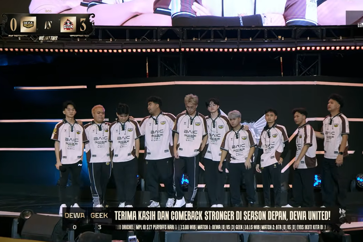 Dewa United Esports, Evos Esports, MPL ID S17, Playoff, Dewa United dan Evos Esports Tersingkir dari Playoff MPL ID S17