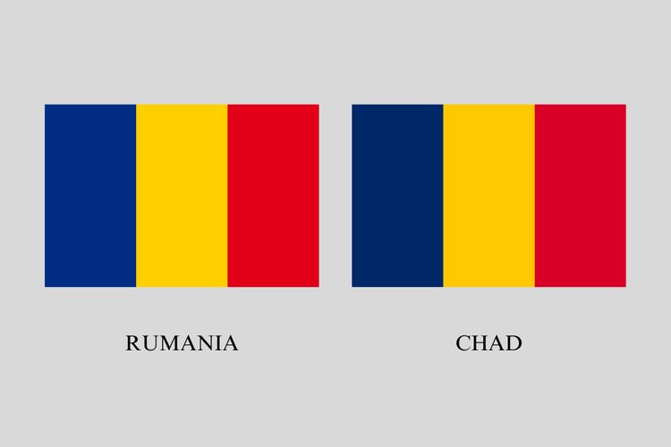 Daftar Bendera Negara yang Terlihat Mirip, Ada Indonesia dan Monako, 1. Indonesia dan Monako, 2. Luksemburg dan Belanda, 3. Rusia, Slovenia, dan Slowakia, 4. Australia dan Selandia Baru, 5. Rumania dan Chad, 6. Senegal dan Mali