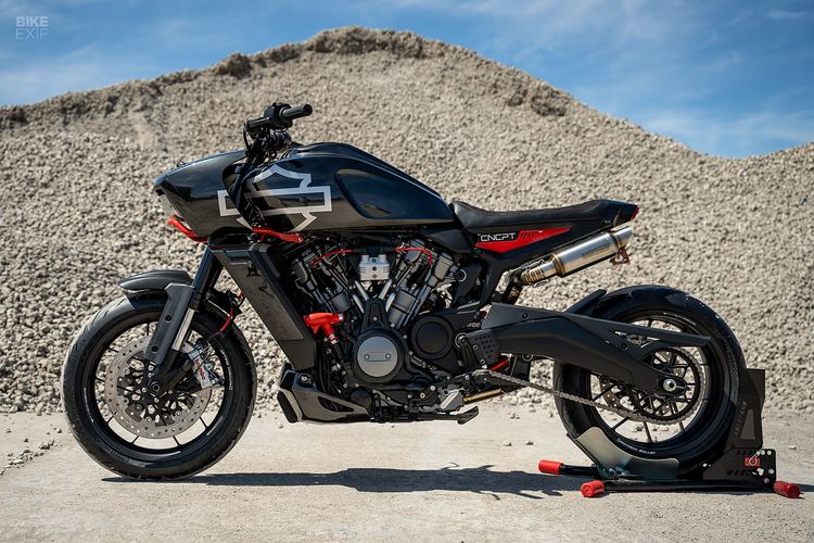 Harley-Davidson, motor petualang, street fighter, modifikasi, Motor Petualang, Harley-Davidson Pan America 1250, Modifikasi Harley-Davidson Pan America Jadi Street Fighter
