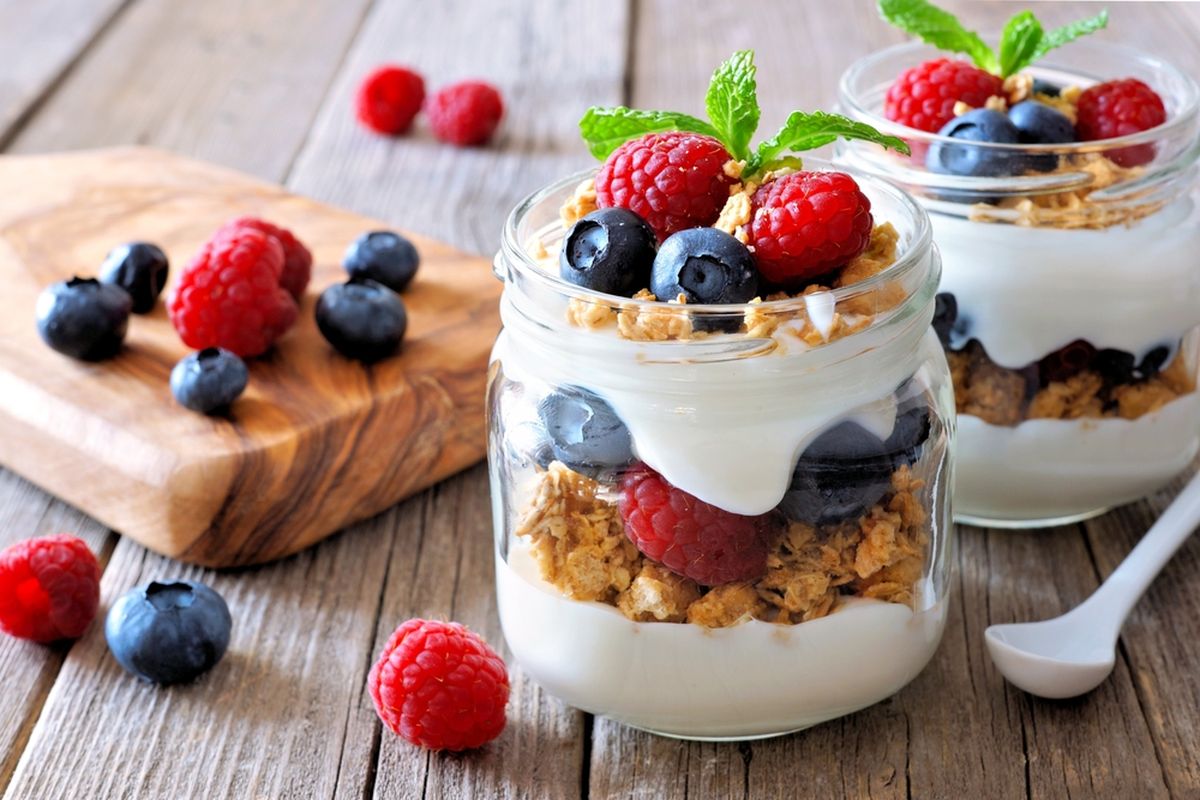 resep parfait, Resep parfait, resep yogurt parfait, ide olahan parfait, cara membuat parfait yoghurt, Resep Parfait Pisang Yoghurt, Kudapan Sehat untuk Keluarga