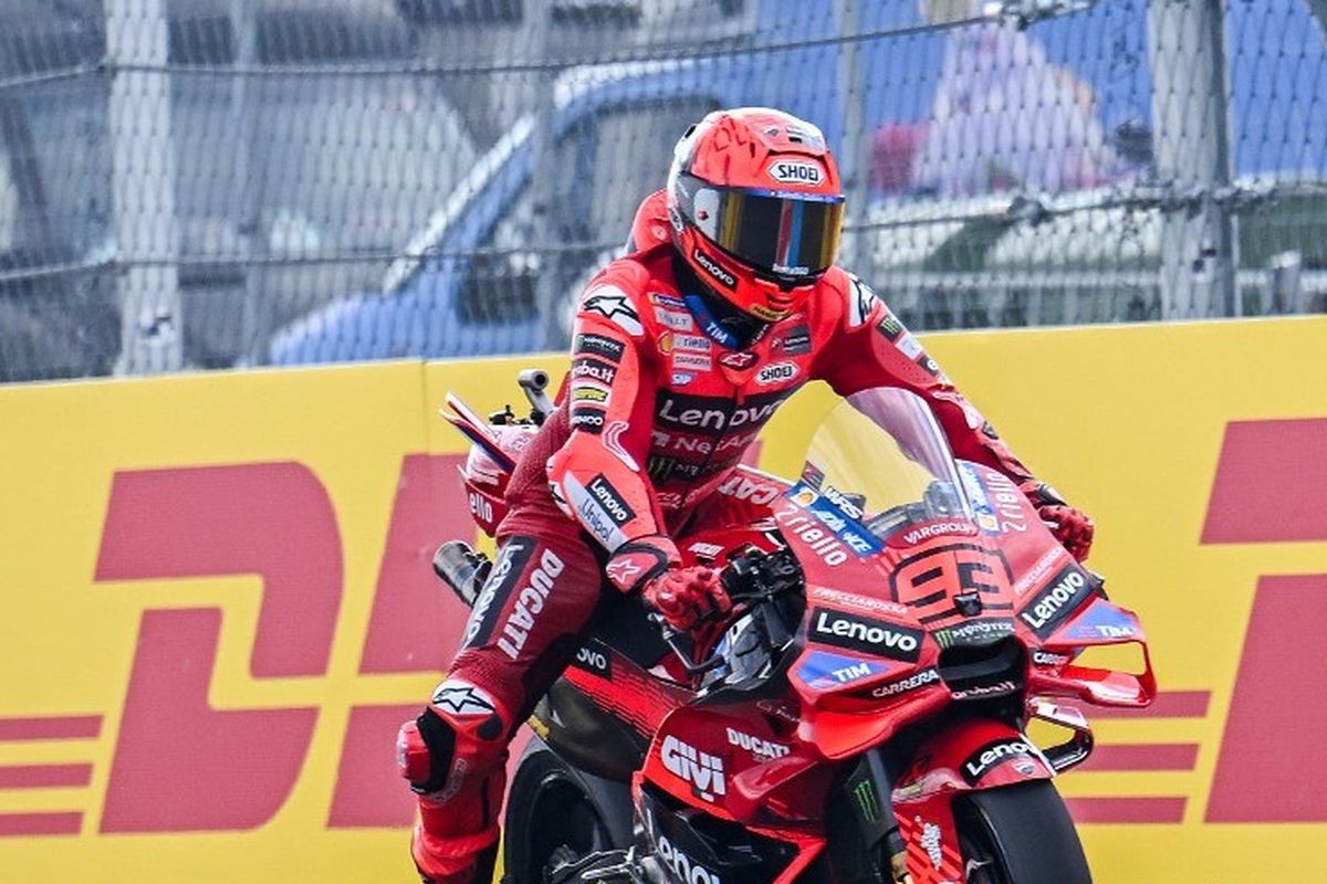 MotoGP, Marc Marquez, Sprint Race, MotoGP Hungaria, Hasil Sprint Race MotoGP Hungaria: Marquez Kampiun, Duo Pebalap Pertamina Ikut Podium