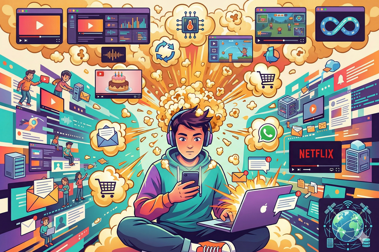 Gen Z, Brain Rot, Brain Fry, Inilah 8 Gangguan Mental Gen Z, Brain Fry hingga Imposter Syndrome, 1. Brain Rot dan Dopamine Addiction, 2. Doomscrolling dan Overstimulation, 3. Burnout dan Brain Fry, 4. Digital ADHD (Acquired Attention Deficit), 5. Decision Fatigue dan Imposter Syndrome, 6. Loneliness Epidemic dan Social Anxiety Disorder, 7. Revenge Bedtime Procrastination, 8. Popcorn Brain
