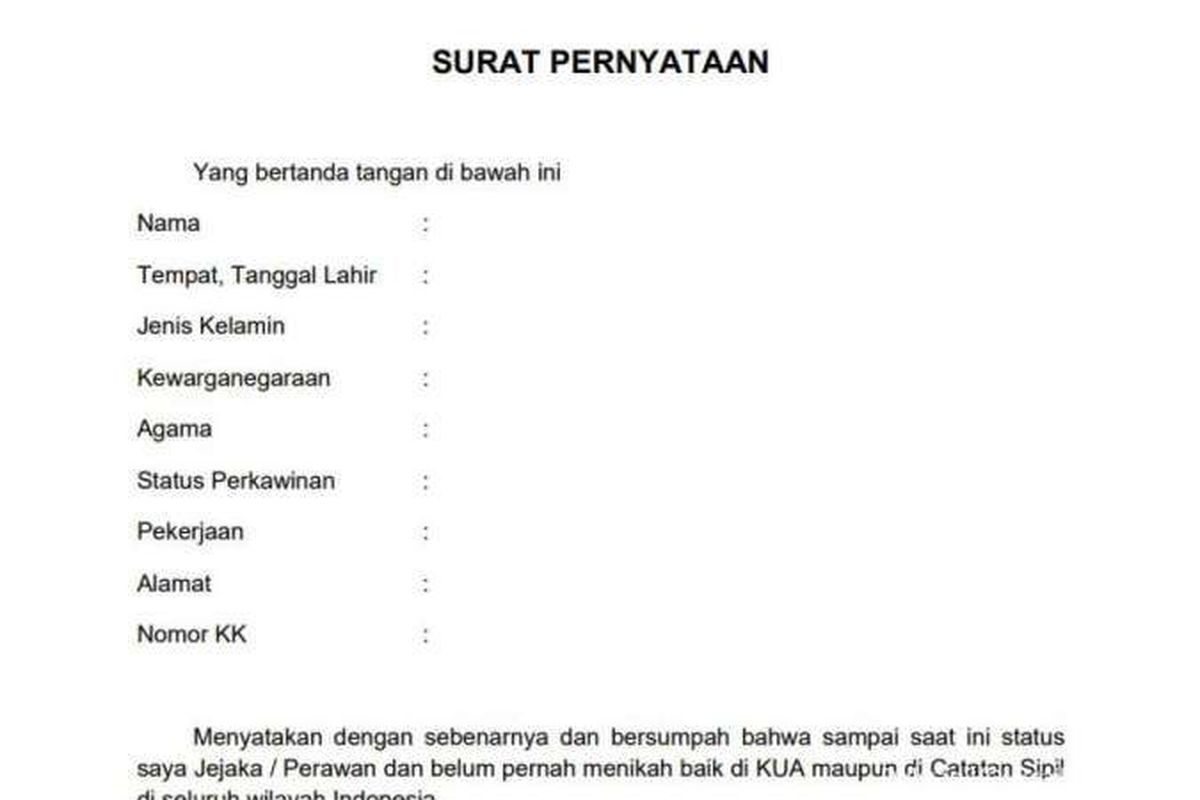 surat keterangan belum menikah, SKBM, surat keterangan belum menikah adalah, syarat membuat SKBM, membuat SKBM, Surat Keterangan Belum Menikah: Pengertian, Kegunaan, dan Cara Membuat SKBM
