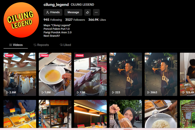 apa itu cilung, cilung di resepsi pernikahan, cilung food stall di resepsi pernikahan, harga cilung di resepsi pernikahan, cilung legend, Viral Jajanan Cilung di Resepsi Pernikahan, Pemiliknya Buka Suara