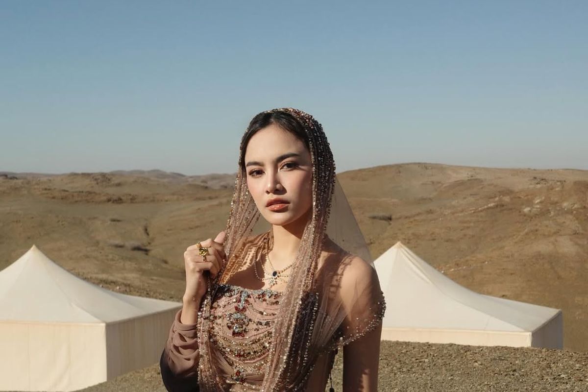 Mahalini, Diana M Putri, Diana Couture, Gaya Anggun Mahalini di Marrakech, Kenakan Gaun Desainer Langganan BLACKPINK