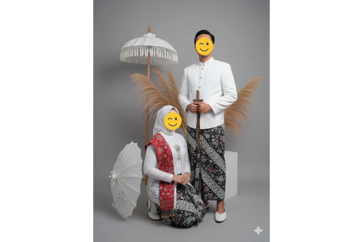 adat jawa, foto AI, Gemini AI, prompt gemini AI, Cara Mudah Edit Foto Pakai Baju Adat Jawa di Gemini AI