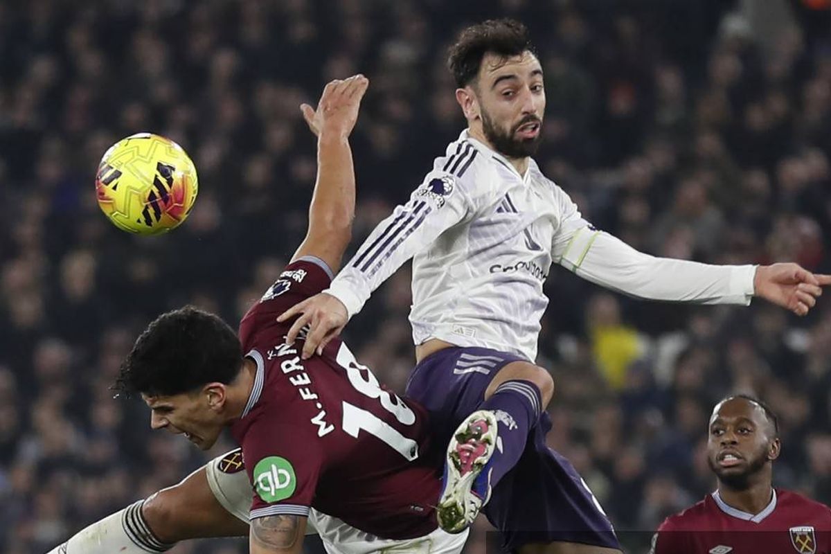 Manchester United, West Ham United, Liga Inggris, Klasemen Liga Inggris Usai Skor West Ham Vs Man United 1-1