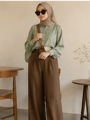 warna sage, mix and match, kombinasi warna, Warna Sage Cocok dengan Warna Apa? Ini 10 Kombinasinya, Apa Itu Warna Sage dan Kenapa Banyak Digemari?, Warna Sage Cocok dengan Warna Apa?, Inspirasi Outfit dengan Warna Sage, Tips Mix and Match Warna Sage agar Tidak Norak, Warna Jilbab yang Cocok dengan Baju Sage, Jilbab warna nude dan cream, FAQ Seputar Warna Sage, Kesimpulan