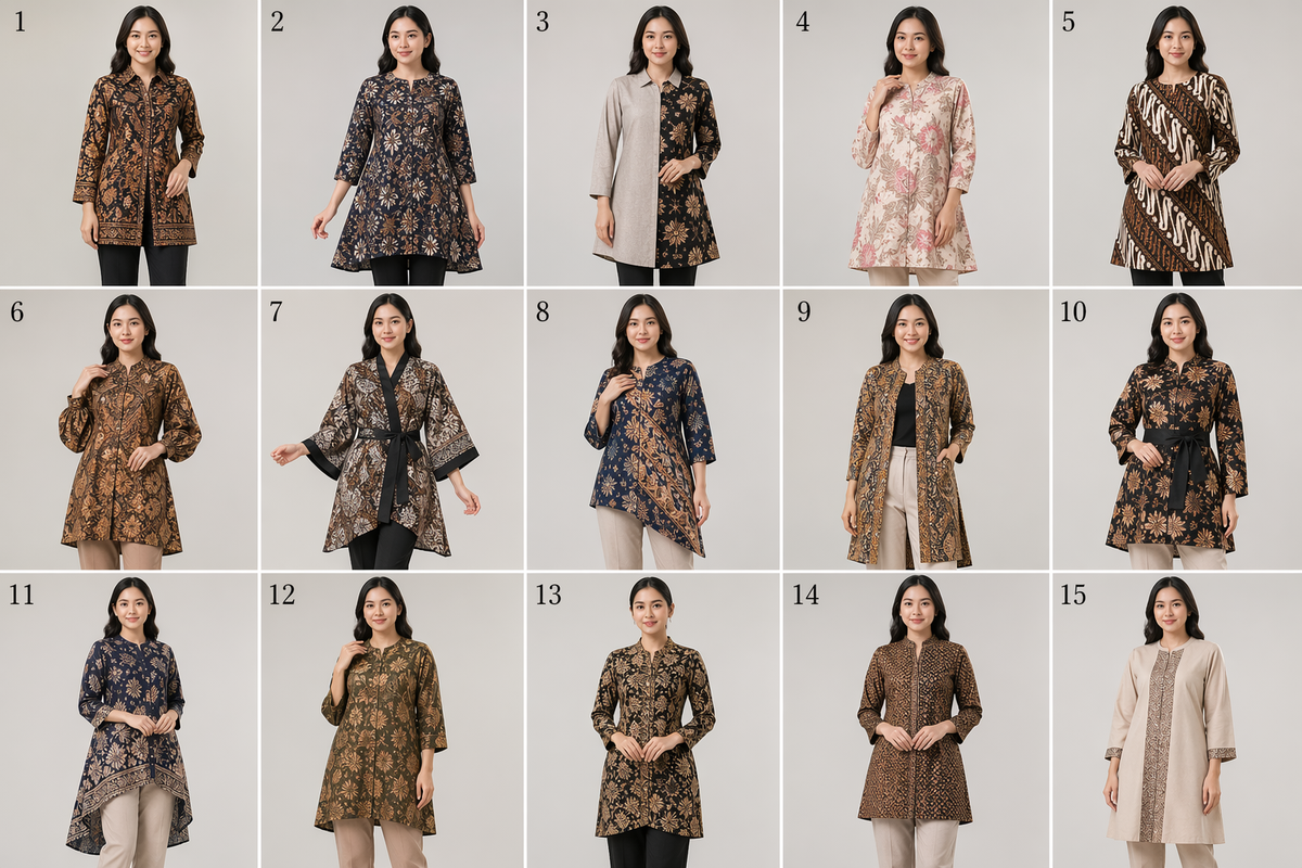 15 Model Baju Batik Tunik Kantoran, Stylish tapi Tetap Formal, Kenapa Batik Tunik Cocok untuk Outfit Kantoran?, Tips Memilih Baju Batik Tunik Kantoran, 15 Model Baju Batik Tunik Kantoran yang Bisa Kamu Coba, Inspirasi Mix and Match Batik Tunik Kantoran, Kesalahan yang Harus Dihindari, FAQ Seputar Batik Tunik Kantoran, Kesimpulan