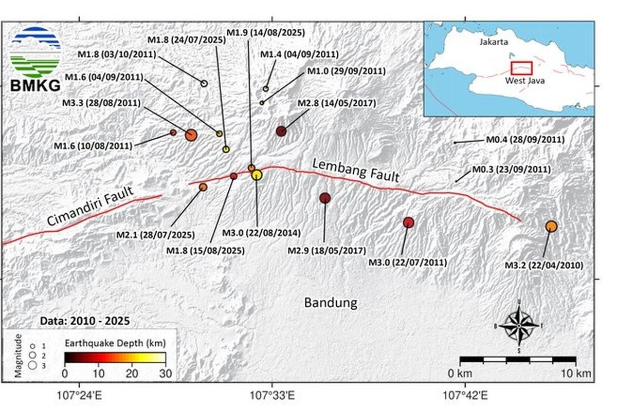 gempa bumi, pemkot bandung, sesar Lembang, bandung raya, Sesar Lembang Kembali Aktif, Pemkot Bandung Siaga 24 Jam Hadapi Potensi Gempa
