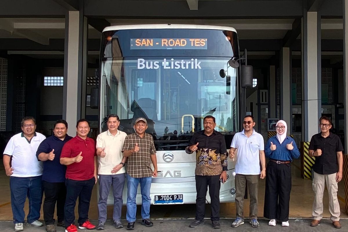 bus listrik, PO SAN, Bus Listrik PO SAN Segera Beroperasi