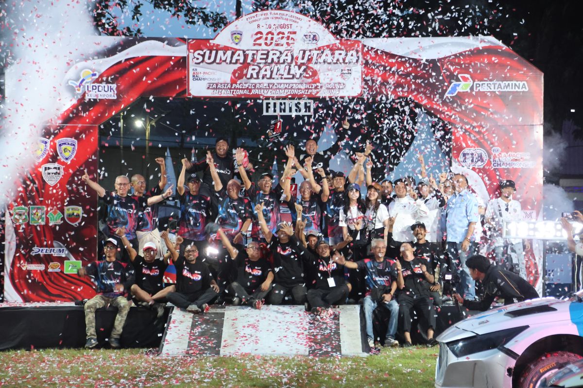 rally, Pertamax Turbo DMO Garage, asia pacific rally championship 2025, Tim Rally Ini Juara di Asia Pacific Rally Championship