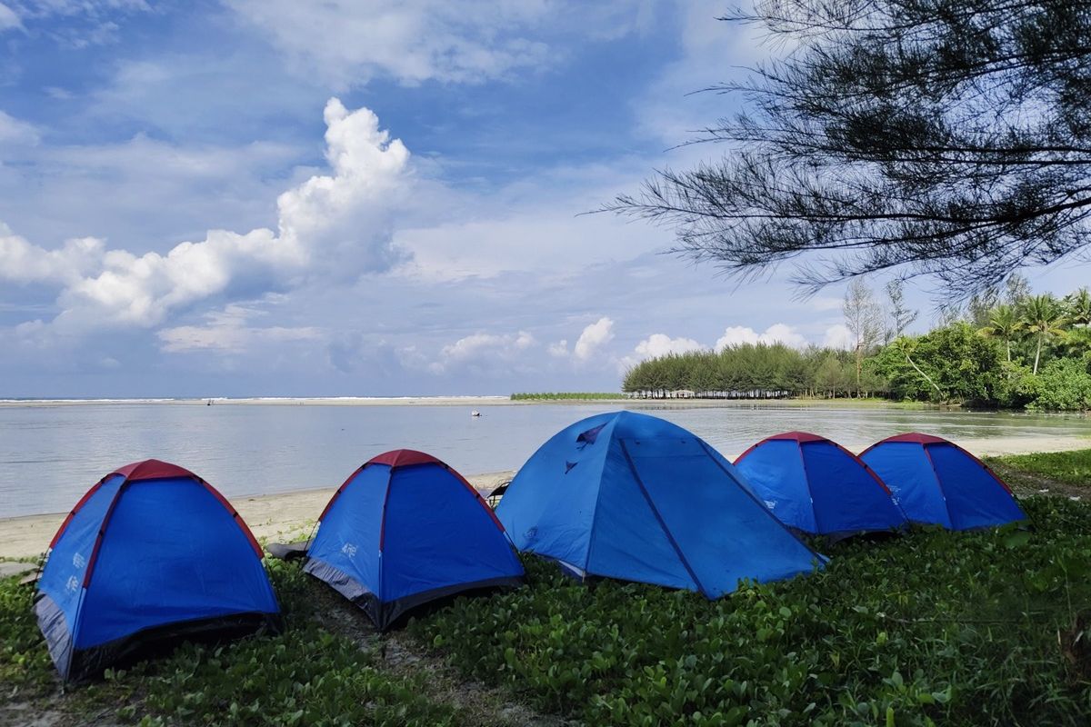 pantai, Bengkulu, Pantai Cemoro Sewu, Surga Baru Bengkulu dengan Private Glamping Hutan Cemara
