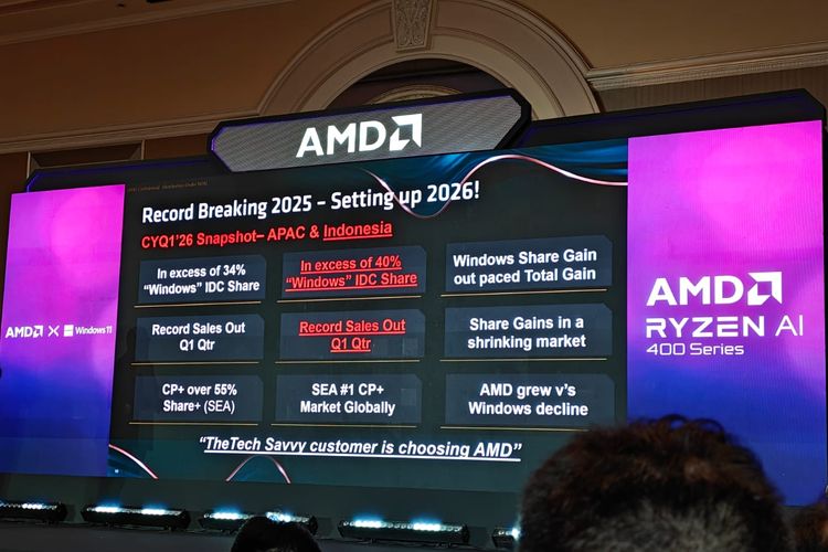 laptop, prosesor, AMD Klaim Kuasai 40 Persen Pasar PC Indonesia, Laptop AI Jadi Andalan