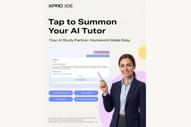 Infinix, tablet, Infinix Xpad 30E, Harga Infinix Xpad 30E, Infinix Xpad 30E Resmi di Indonesia, Tablet 11 Inci dengan AI Tutor Harga Rp 2 Jutaan