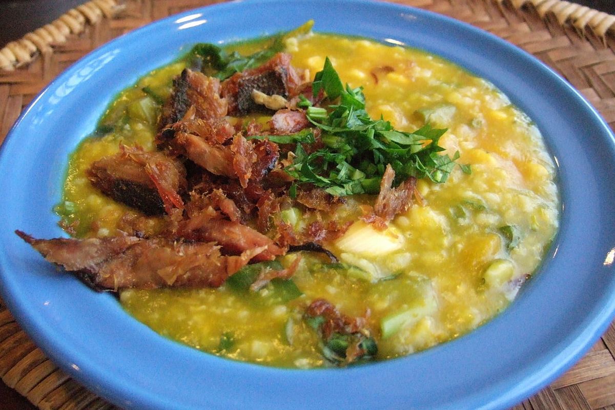 resep bubur manado, Resep bubur manado, resep bubur manado ikan asin, resep bubur manado lengkap, cara membuat bubur manado tinutuan, cara membuat bubur manado dan sambalnya, Resep Bubur Manado atau Tinutuan Lengkap dengan Kuah Kaldu Ceker