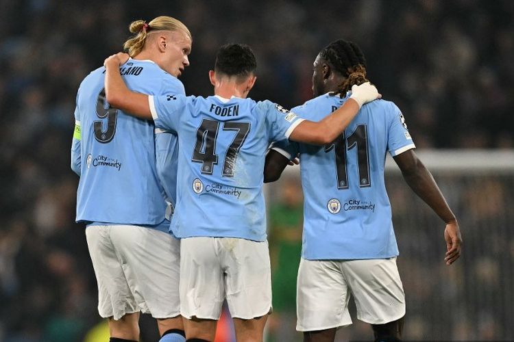 Liga Champions, Man City vs Dortmund, MANCHESTER CITY, Manchester City, Hasil Liga Champions, Erling Haaland, Hasil Man City Vs Dortmund, Dwi Gol Foden dan Sejarah Haaland