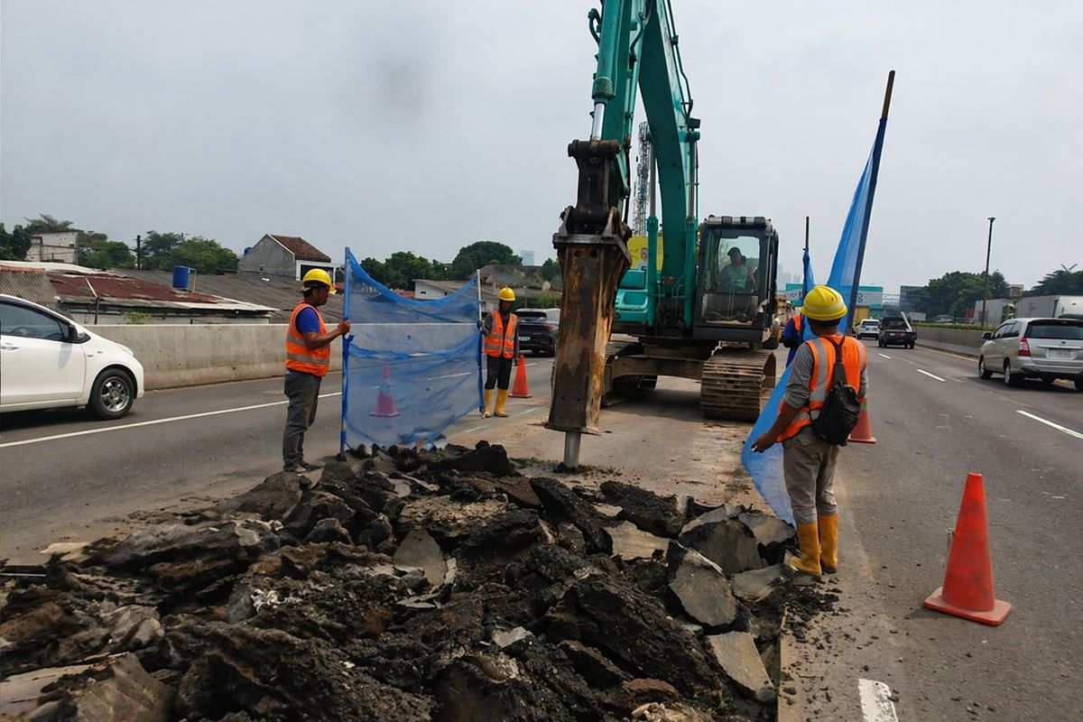 Jasamarga, Tangerang, perbaikan, Jakarta, Catat, Jadwal dan Lokasi Perbaikan Jalan Tol Jakarta-Tangerang
