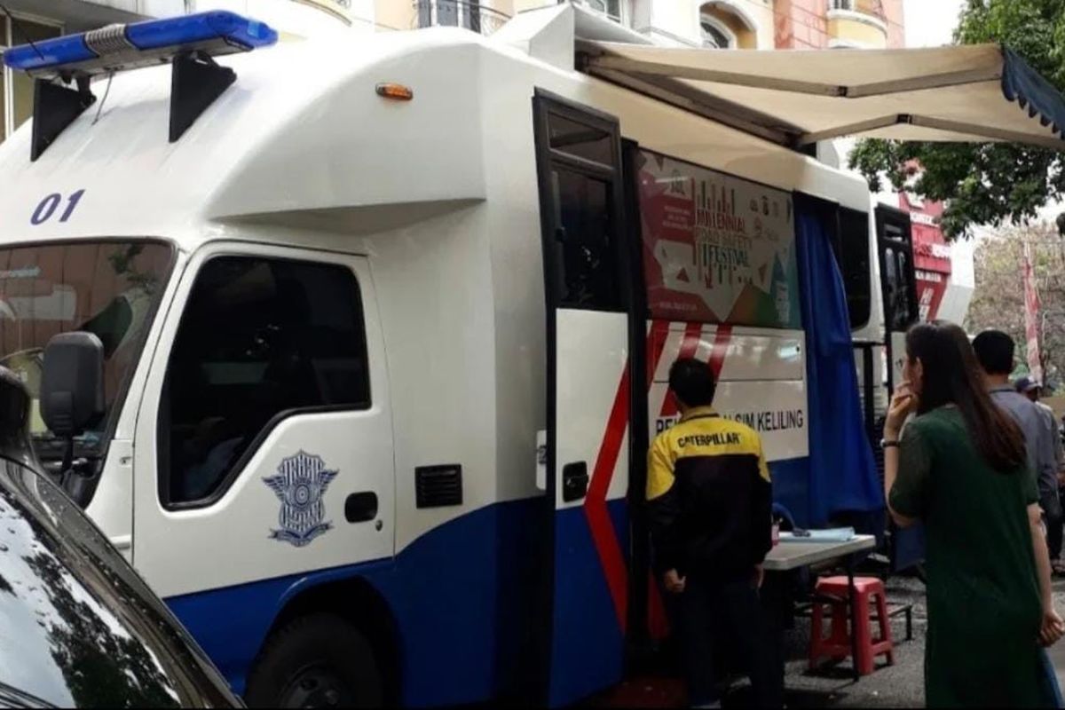 SIM Keliling Jakarta, SIM Keliling Jakarta Hari Ini, layanan SIM Jakarta, Catat 2 Lokasi SIM Keliling Jakarta Hari Ini