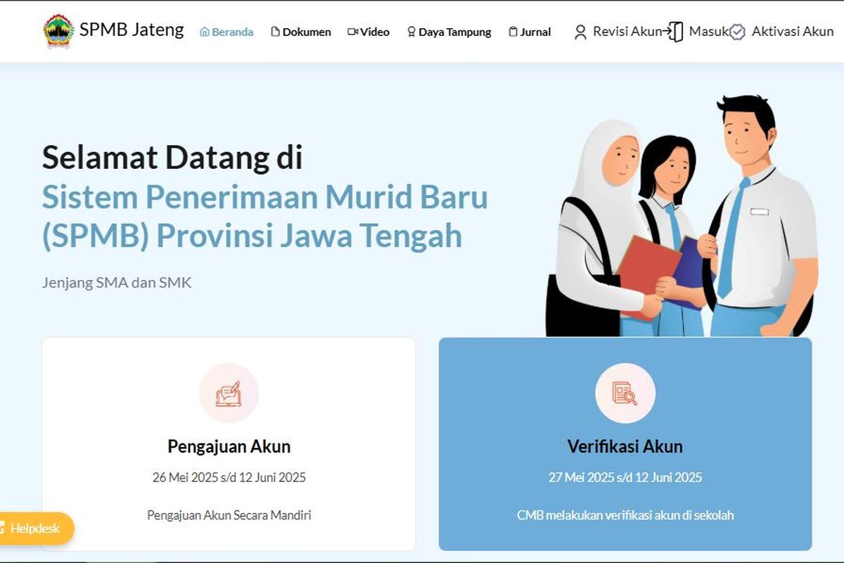 SPMB, Jateng, SPMB Jateng 2025, jateng, berita Jateng, spmb jateng 2025, Cara Cek Hasil SPMB Jateng 2025, Diumumkan Hari Ini di https://s.alongwalker.co/media/id/aHR0cHM6Ly9zcG1iLmphdGVuZ3Byb3Yu-Z28uaWQv/d7024f93c0b4ab81dd572384de5d004b.jpg