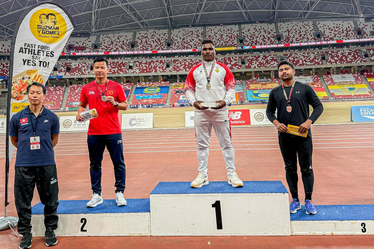 Mimika, PB PASI, pb pasi, Luhut Pandjaitan, Atlet Pelatnas Atletik Mimika Raih Emas di Singapore Open 2025