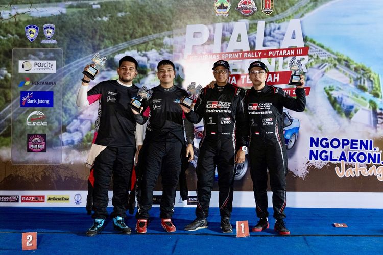 GR Yaris, Sprint Rally, Toyota, GR Yaris Rally2, sprint rally, Toyota Astra Motor, GR Yaris Rally2 Menang di Seri 3 Kejurnas Sprint Rally 2025