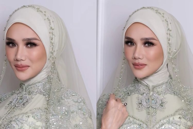 Mulan Jameela, akad nikah Al Ghazali, Pernikahan Al Ghazali Alyssa Daguise, pernikahan al ghazali dan alyssa daguise, akad nikah al ghazali, akad nikah Al Ghazali dan Alyssa Daguise, penampilan mulan jameela, mulan jameela usia, baju mulan jameela, Mulan Jameela Berkebaya Mint di Akad Nikah Al Ghazali dan Alyssa Daguise
