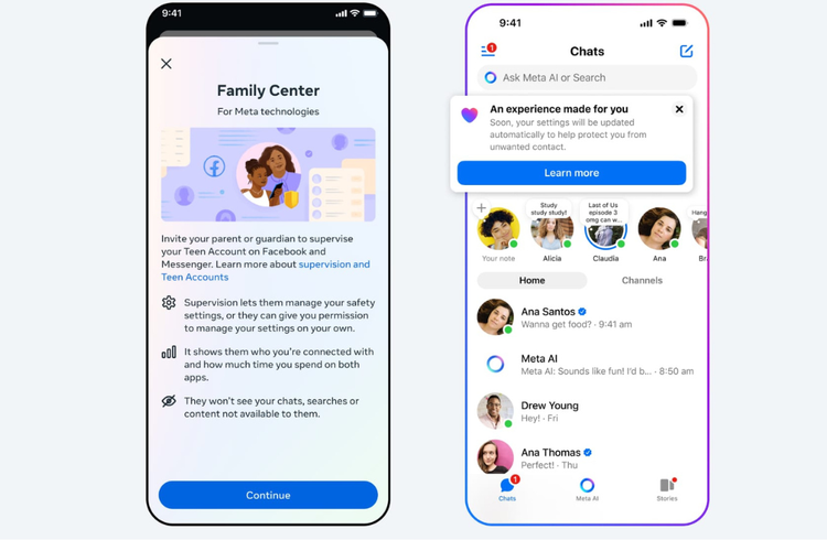 Meta, Facebook, Instagram, instagram, Teen Accounts, Meta Sebar Akun Khusus Remaja ke Facebook dan Messenger