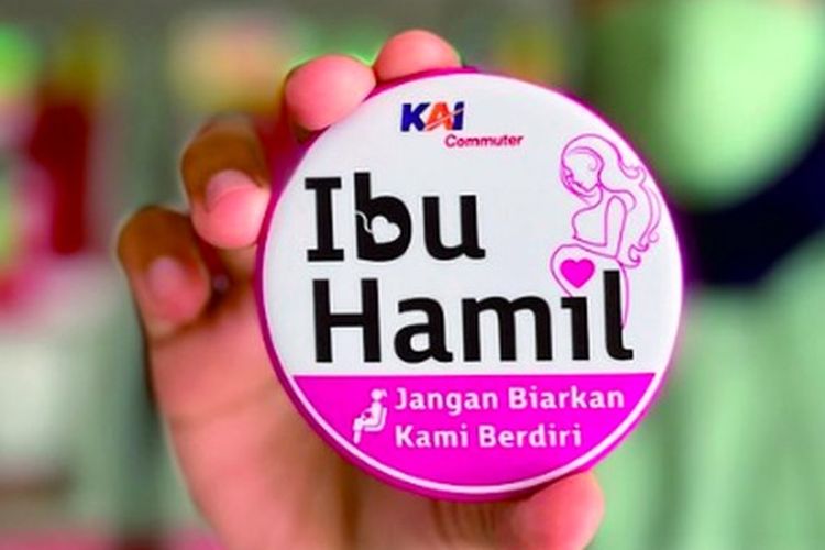 Pin Ibu Hamil, KAI Commuter, Penumpang Diduga Pakai Pin Palsu demi Dapat Tempat Duduk, Ini Ciri Pin Ibu Hamil Asli