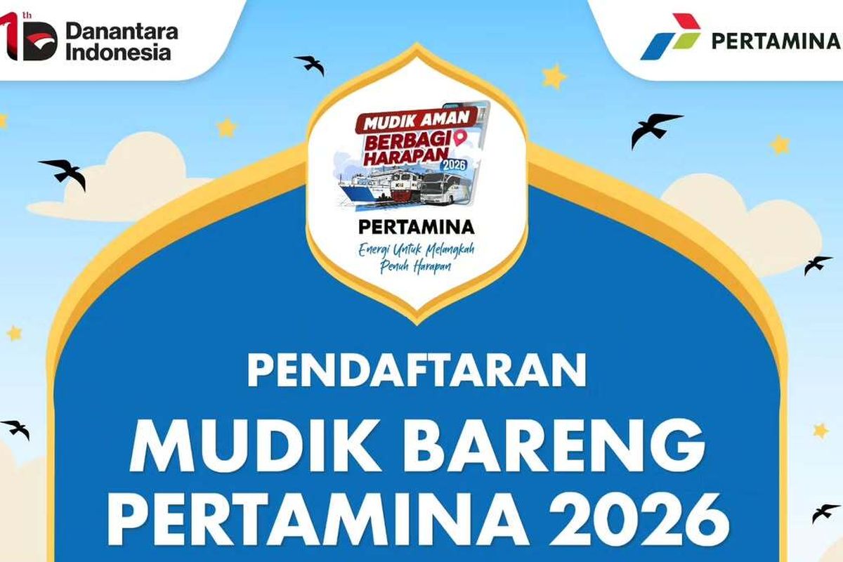 War Tiket Mudik Gratis Pertamina 2026 Dibuka 3 Maret, Cek Link dan 17 Kota Tujuan, Kapan Pendaftaran Dibuka dan Bagaimana Cara Mengaksesnya?, Ke Mana Saja Kota Tujuan Mudik Gratis Pertamina?, Kapan Jadwal Keberangkatan dan Lokasinya?, Apa Saja Syarat dan Ketentuan Pendaftarannya?