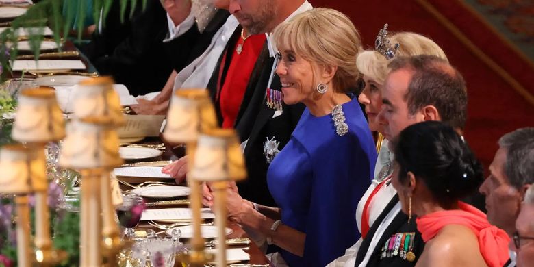 Kate Middleton, Presiden Prancis Emmanuel Macron, Presiden Macron, kate middleton, Istana Windsor, presiden macron, putri camilla, Presiden Macron Mengedipkan Mata ke Kate Middleton Jadi Sorotan