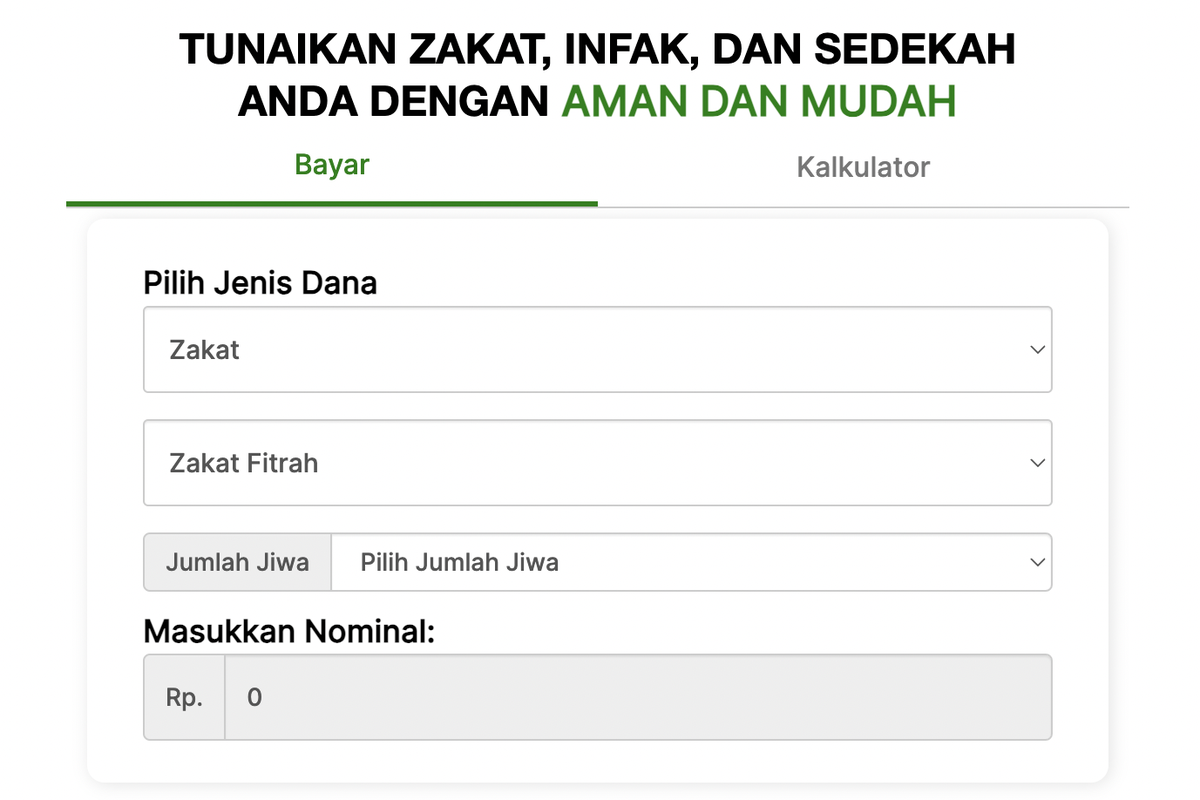 zakat Fitrah, cara bayar zakat fitrah, Cara Bayar Zakat Fitrah 2026 Online, Mudah Bisa lewat HP