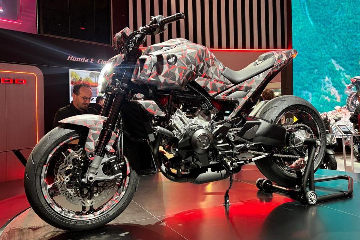 Honda, V3R 900 E-Compressor Prototype, EICMA 2025, Honda Pamerkan V3R 900 E-Compressor Prototype di EICMA 2025, Konsep “Non-Rail Roller Coaster”, Mesin V3 900cc dengan Kompresor Elektronik Pertama di Dunia, Desain dan Identitas Baru Honda, Langkah Menuju Produksi Massal