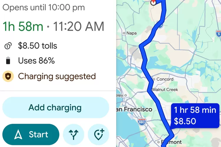 Google Maps, Android Auto, Google Maps Hadirkan Fitur Cerdas untuk Perjalanan Mobil Listrik