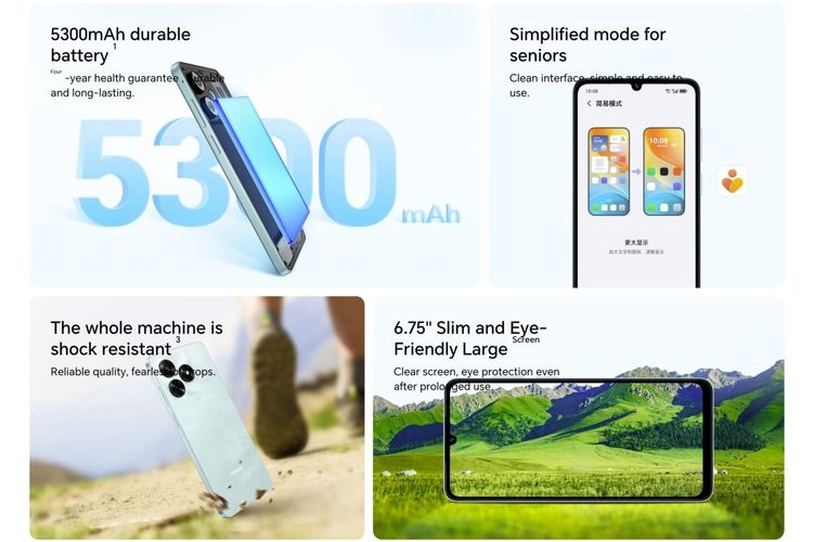 Honor, Honor 10C, Honor 70C, HP murah, Helio G81 Ultra, MagicOS, harga Honor 70C, Honor Play 70C Resmi, HP Murah dengan Layar Besar dan Chip Helio G81 Ultra