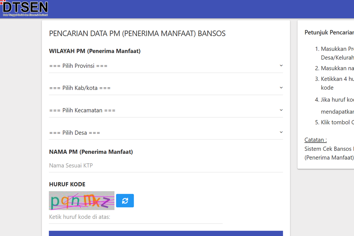 Cek Desil, cek bansos kemensos, cek desil, cek desil november 2025 bansos, cek desil bansos, cek dtsen, Cara Cek NIK DTSEN 2025: Ketahui Desil dan Status Bansos Penerima Anda Lewat HP