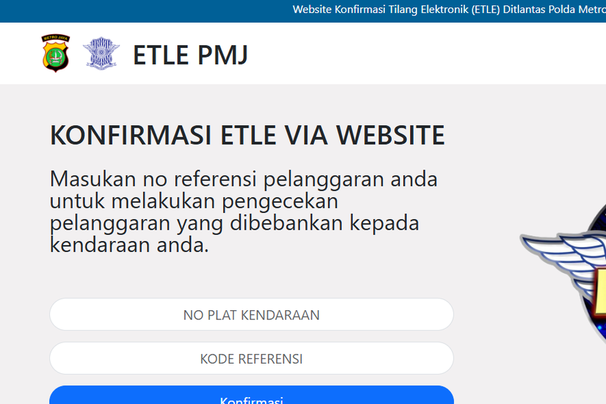 ETLE, tilang ETLE, cara cek tilang ETLE, Cara cek tilang ETLE, tilang etle, cara cek tilang etle online, Cara Cek Tilang ETLE via Online