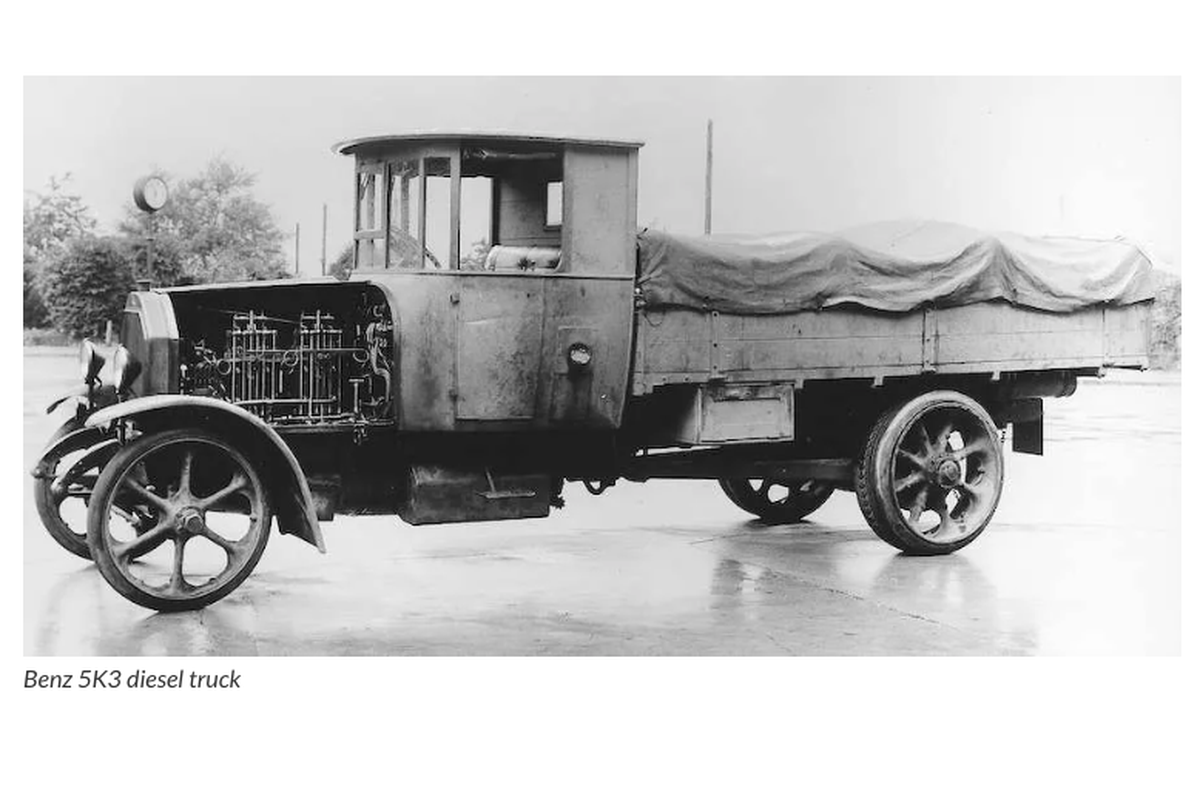 Truk, truk diesel, mesin diesel, Ini Truk Diesel Pertama di Dunia