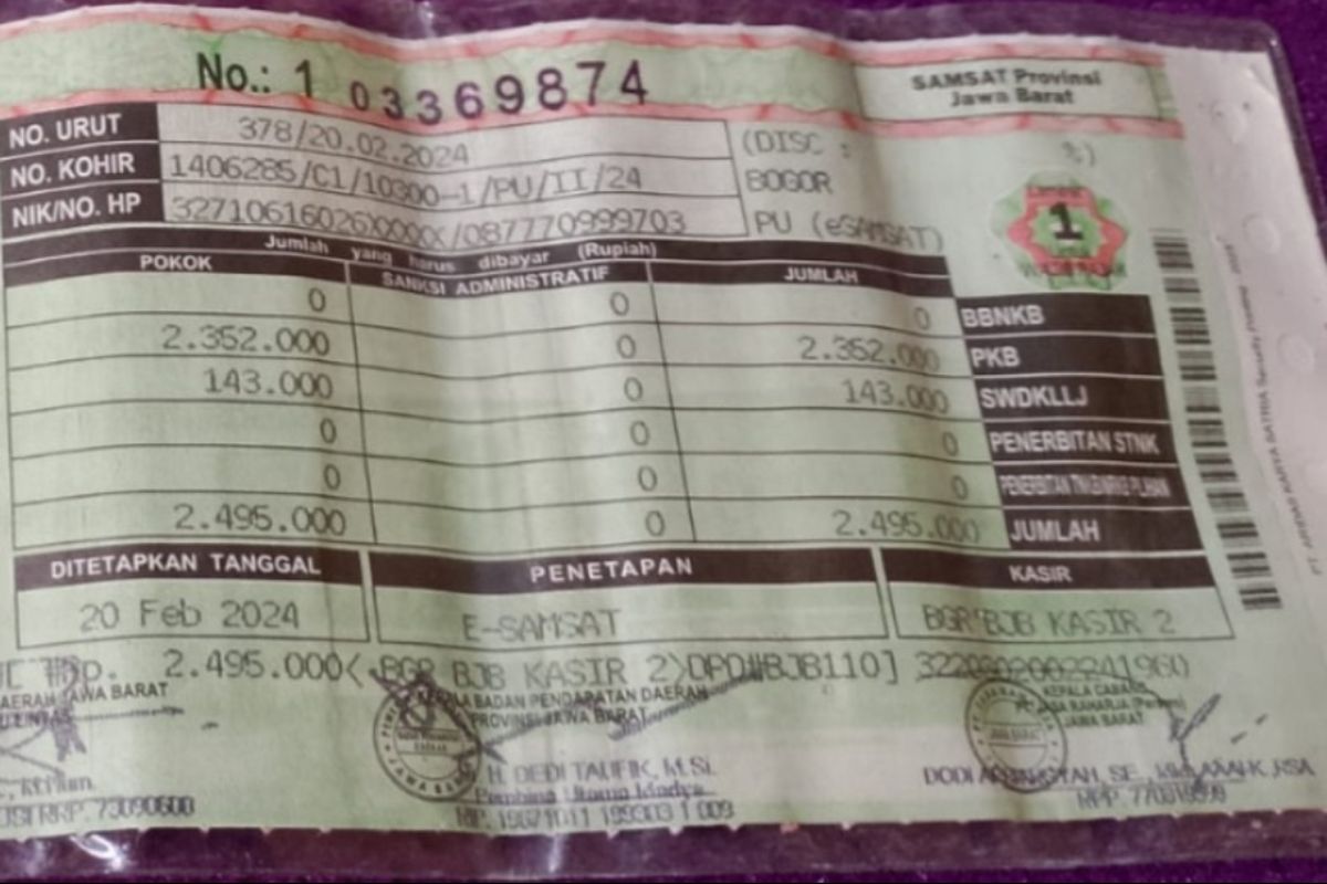 Pajak Kendaraan Bermotor, denda pajak kendaraan, Cara Mudah Cek Denda Pajak Kendaraan Jakarta Secara Online
