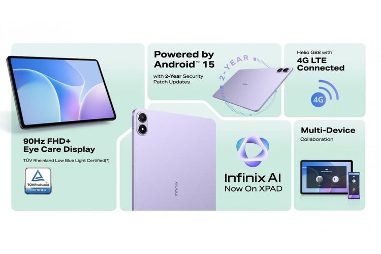 Infinix, Infinix Xpad 20, Spesifikasi Infinix Xpad 20, MediaTek Helio G88, infinix, Mediatek Helio G88, spesifikasi Infinix Xpad 20, Infinix Xpad 20 Diumumkan, Tablet 11 Inci dengan Baterai 7.000 mAh