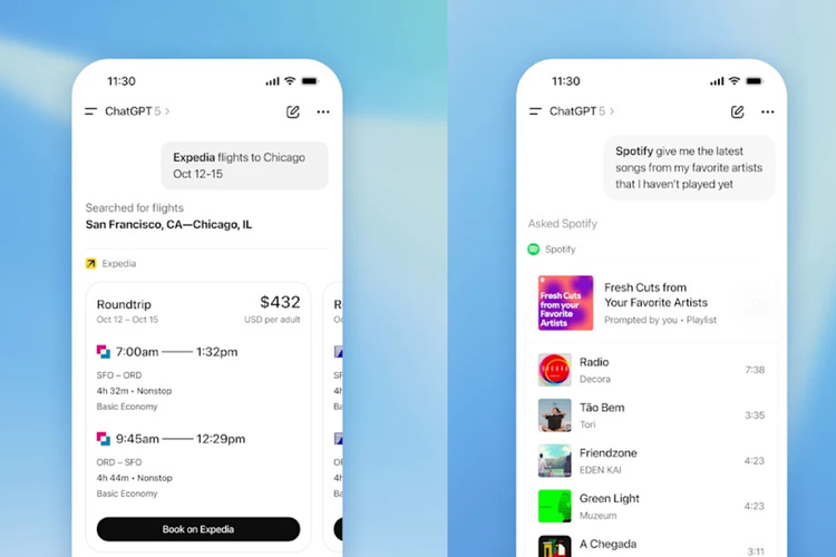 chatGPT, OpenAI, aplikasi di dalam ChatGPT, aplikasi SDK, DevDay 2025, OpenAI, Aplikasi langsung di dalam percakapan, Kerja sama dengan banyak aplikasi, Dibuka untuk developer, Keamanan dan privasi
