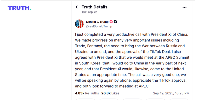 trump, Xi Jinping, TikTok, Drama, Babak Baru Drama TikTok di AS, Trump dan Xi Jinping Sepakat soal Nasib TikTok
