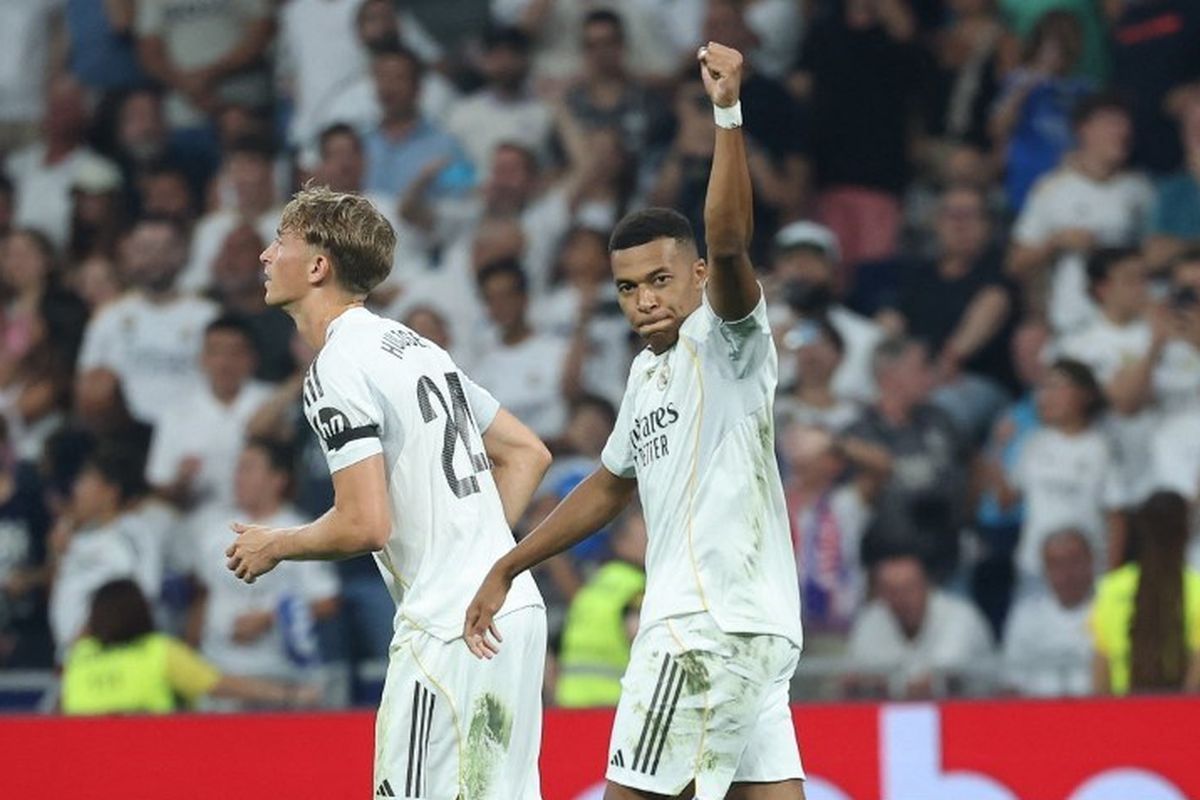 Osasuna, Real Madrid vs Osasuna, liga spanyol, real madrid, Hasil Real Madrid Vs Osasuna 1-0: Gol Penalti Mbappe Selamatkan Los Blancos