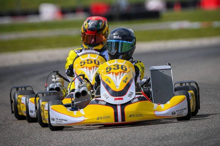 gokart, Altaf Ridwan, Aksi Memukau Altaf Ridwan, Tembus Final FIA Karting di Belgia
