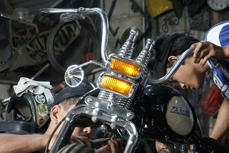 modifikasi, Chopper, motor Chopper, Honda Phantom, Honda Phantom Chopper, Minimalis dan Fungsional