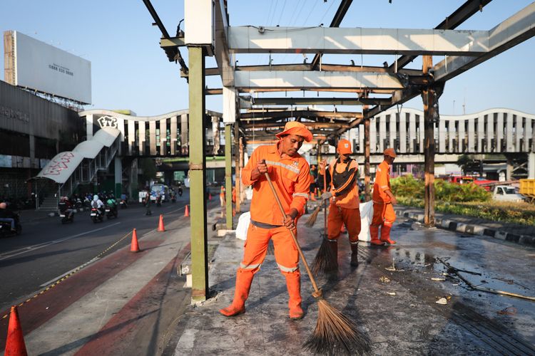 Pramono Anung, demo hari ini, demo ricuh, demo jakarta hari ini, demo jakarta, Kerusakan Infrastruktur akibat Demo Jakarta Rp80 Miliar, Perbaikan JPO Ditanggung PU