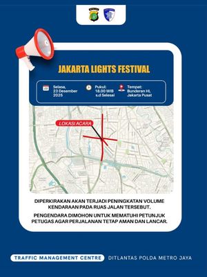 lalu lintas, Awas Macet, Ada Jakarta Light Festival di Bundaran HI Sore Ini