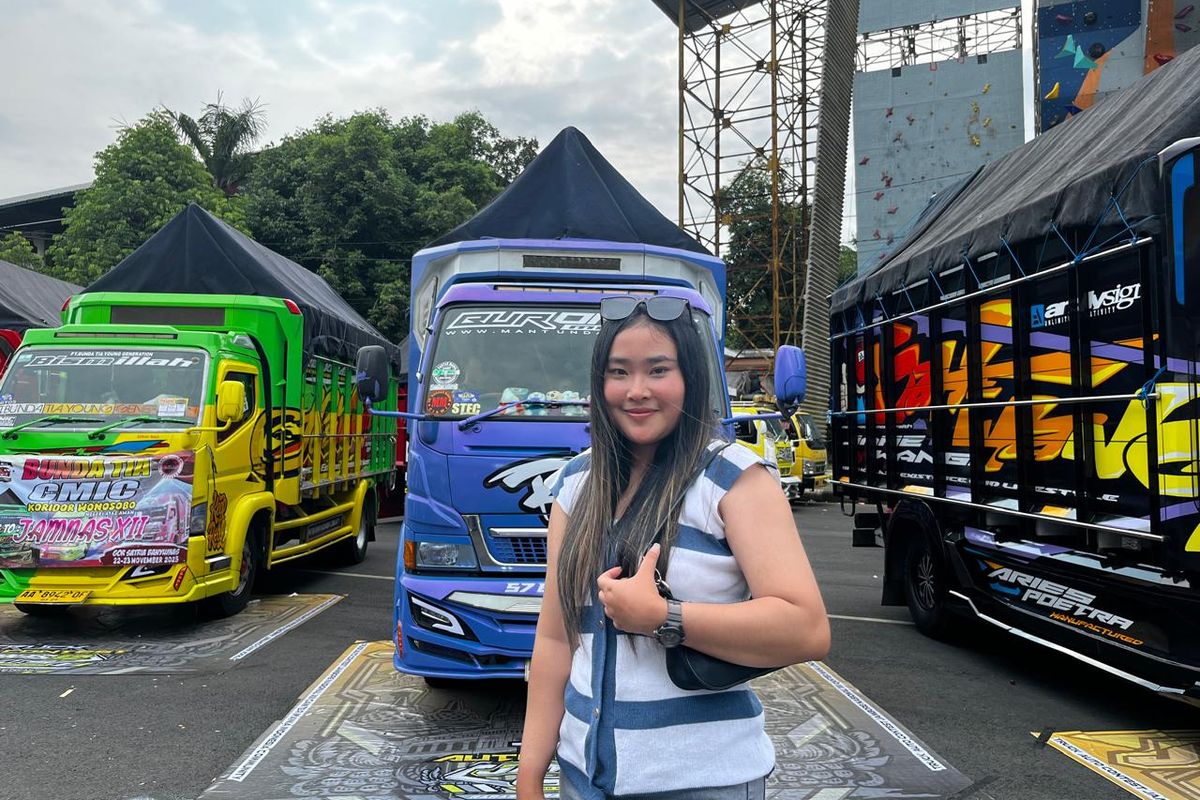 perempuan, truk, sopir truk, cewek, sopir truk perempuan, Kisah Wanita Jadi Sopir Truk, Kerja Sambil Healing