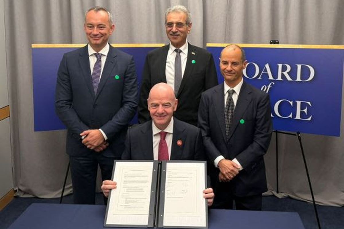 FIFA, Gianni Infantino, Gaza, Amerika Serikat, Donald Trump, Palestina, 4 Fase Transformasi Sepak Bola Gaza, FIFA Siapkan 50 Lapangan Mini hingga Akademi Modern